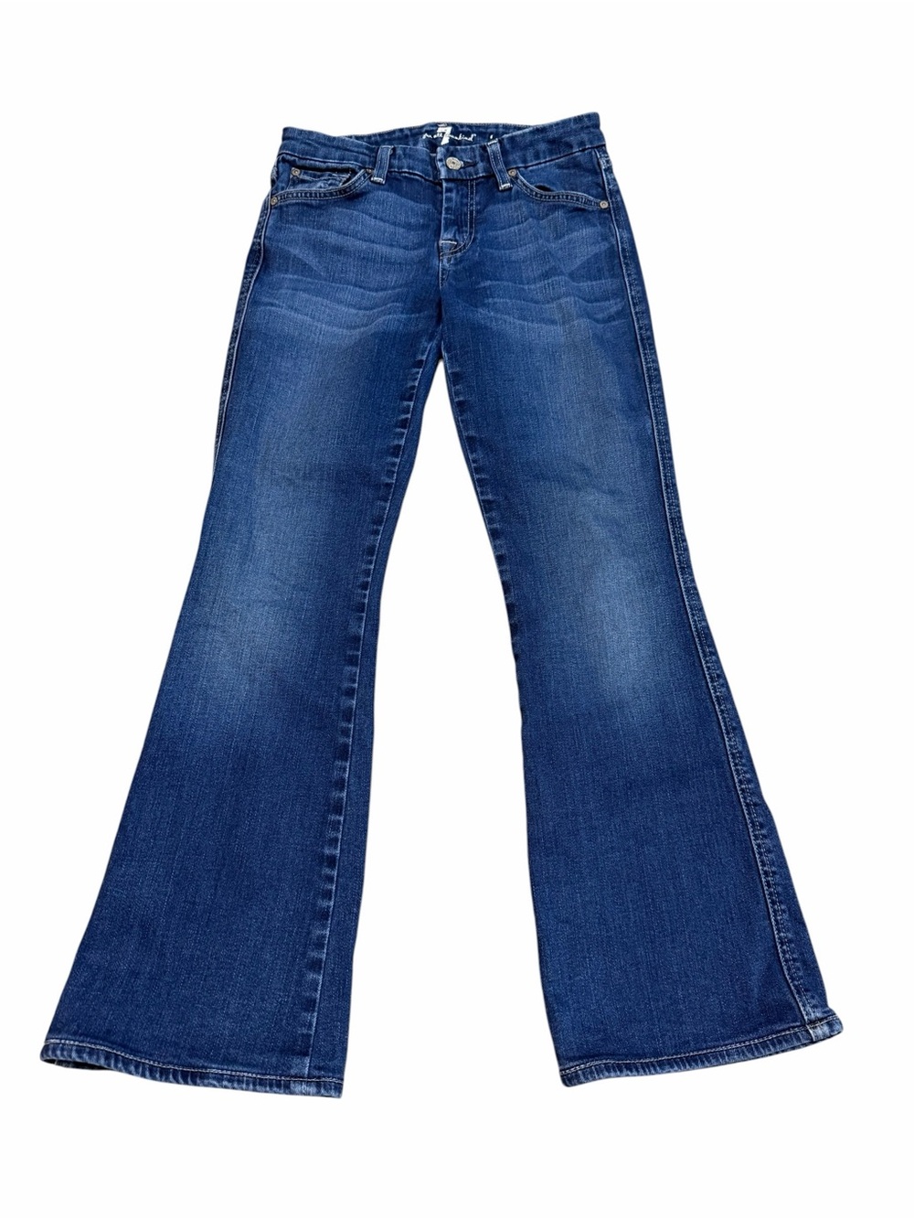 7 For All Mankind Women's "A" Pocket Bootcut/Flare Jeans | Dark Wash | Size 25